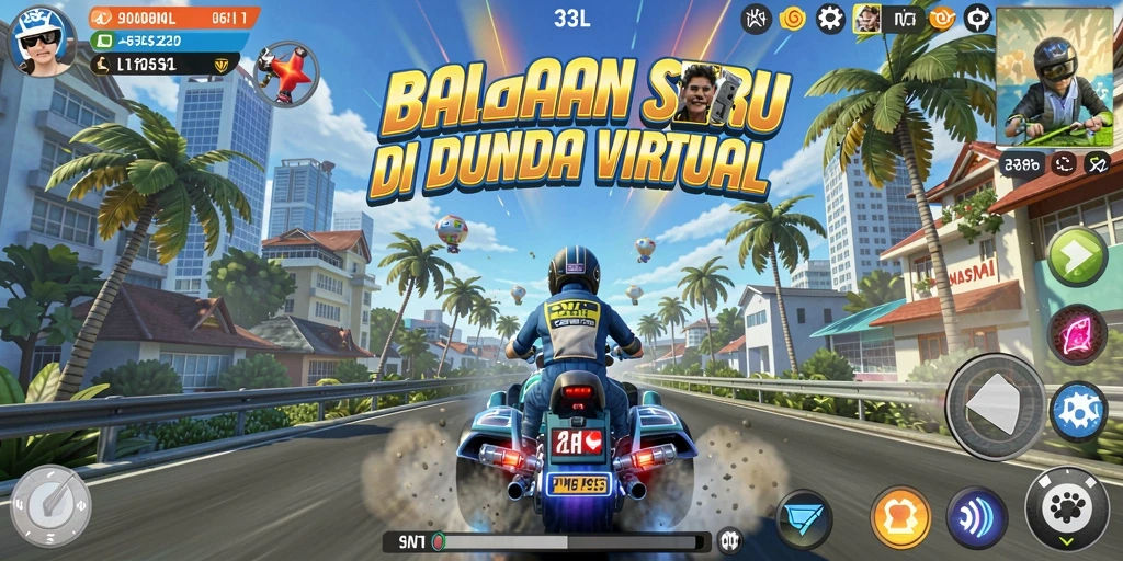 Tangkapan layar gameplay balapan di 33L yang menegangkan.