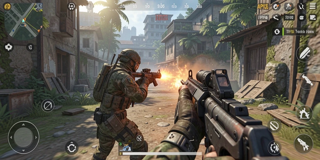 Tampilan gameplay menegangkan di API36 dengan aksi seru.