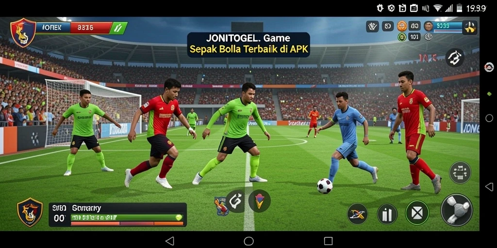 Tampilan gameplay seru dari JONITOGEL dengan aksi di lapangan.