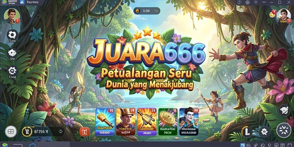 Tampilan gameplay seru dan menantang di JUARA666.