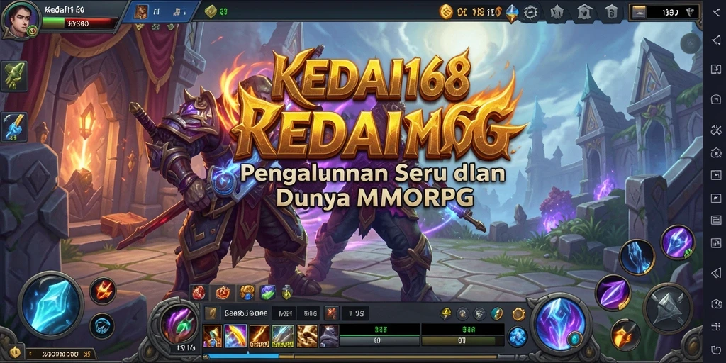 Screenshot gameplay KEDAI168 menampilkan aksi seru dalam dunia MMORPG.