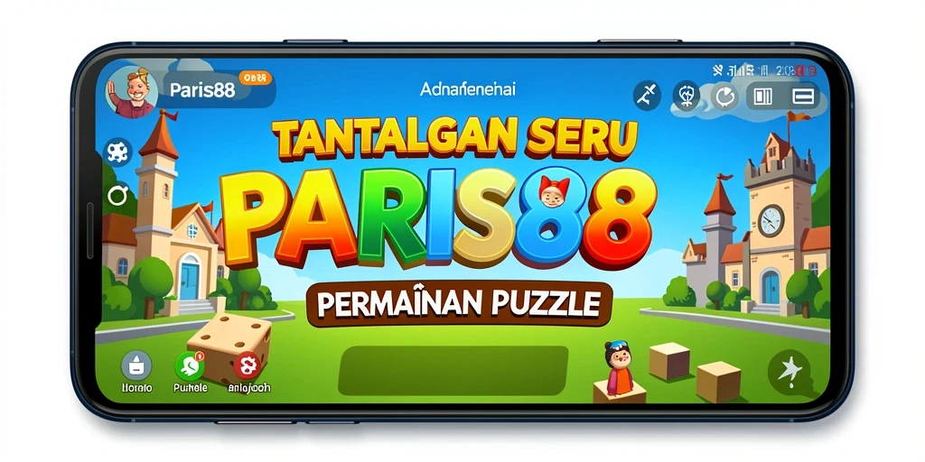 Tampilan gameplay seru dari PARIS88 dengan berbagai puzzle menantang.