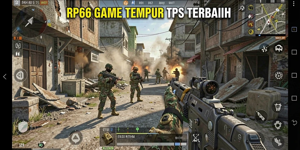 Tampilan gameplay RP66 yang dinamis dan penuh aksi.