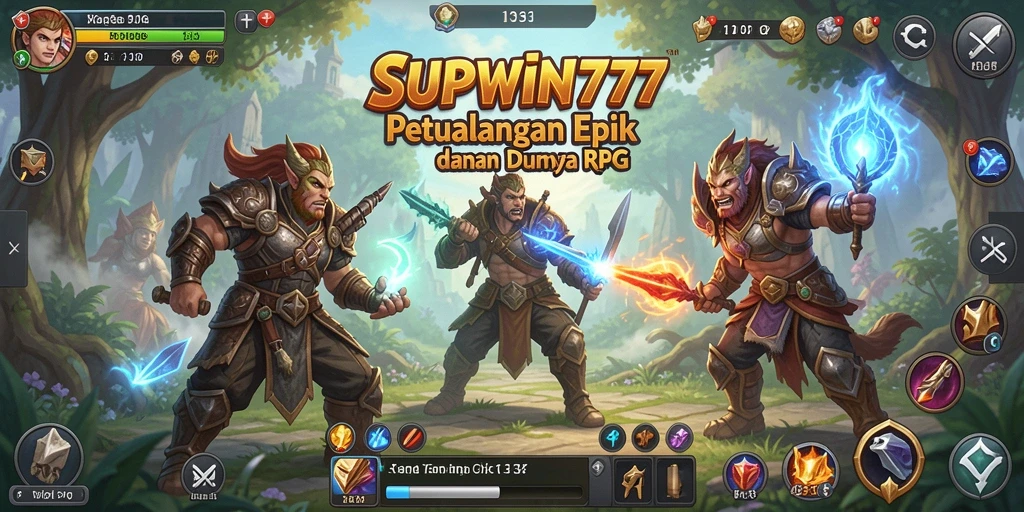 Tampilan gameplay RPG yang penuh aksi dan petualangan.