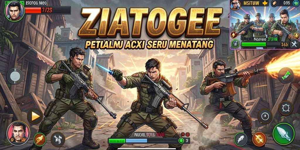 Screenshot menampilkan aksi seru dalam permainan ZIATOGEL.